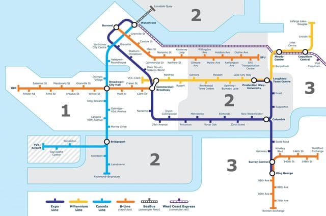 Vancouver zones map