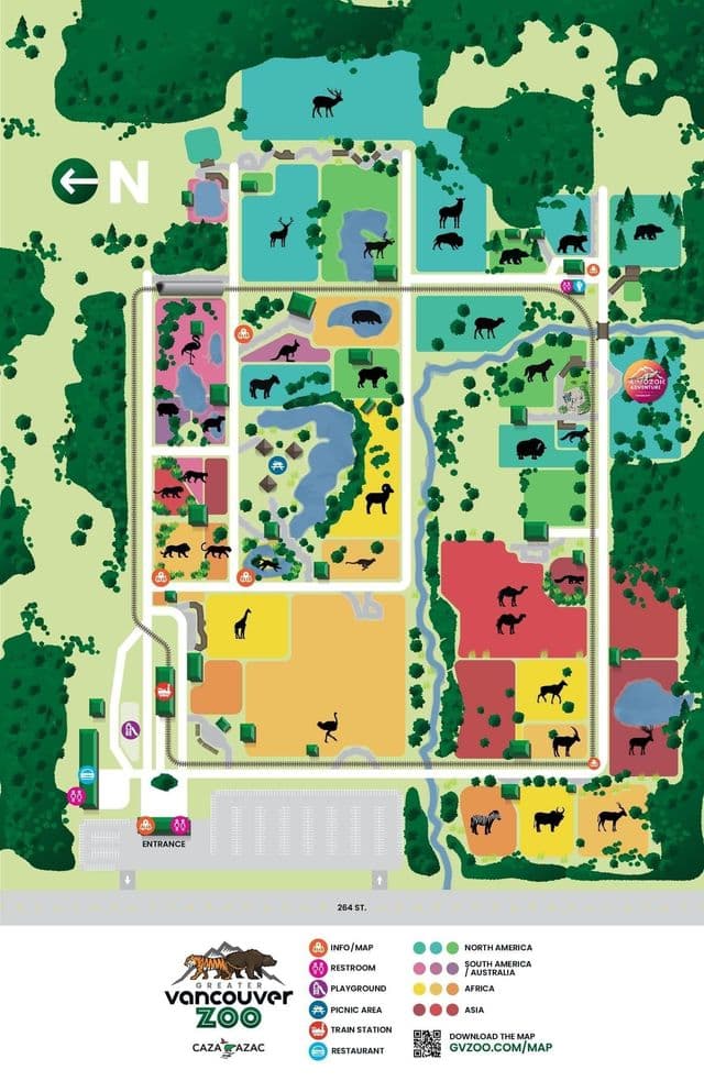 Vancouver zoo park map